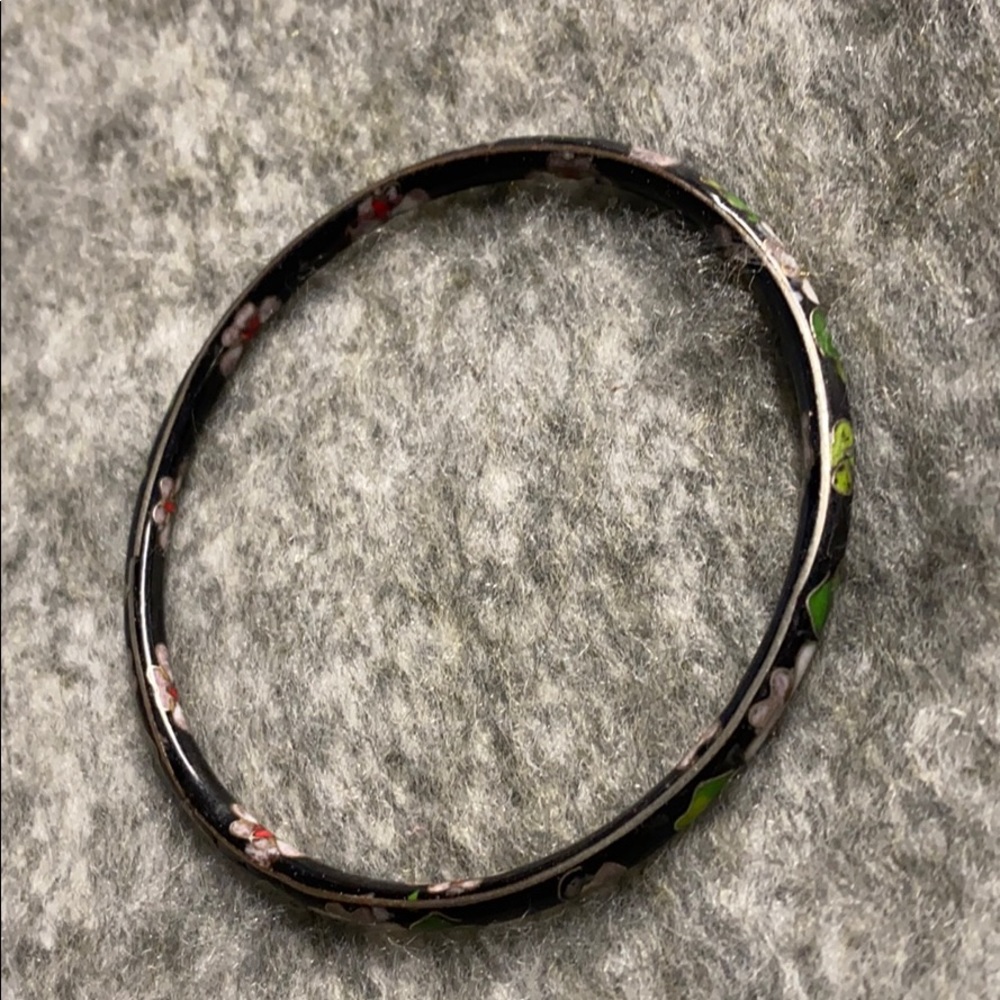 Black Designer Bangle Bracelet